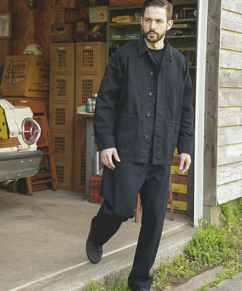 MR.OLIVE / RINSE WASH 12oz CRUNCH DEINIM / 5-BUTTON COVERALL / ミスターオリーブ リンスウォッシュ 12oz クランチデニム 5つボタンカバーオール